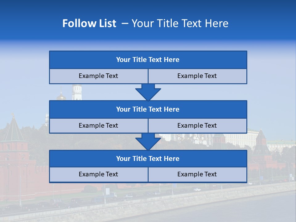 Moscow Kremlin Brick Kremlin Wall PowerPoint Template