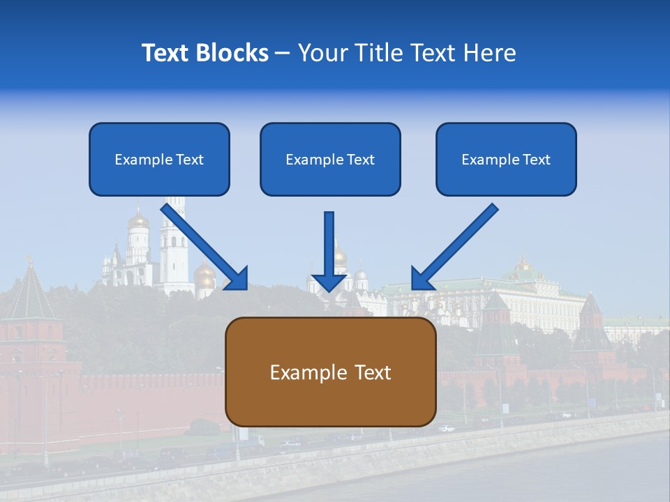 Moscow Kremlin Brick Kremlin Wall PowerPoint Template