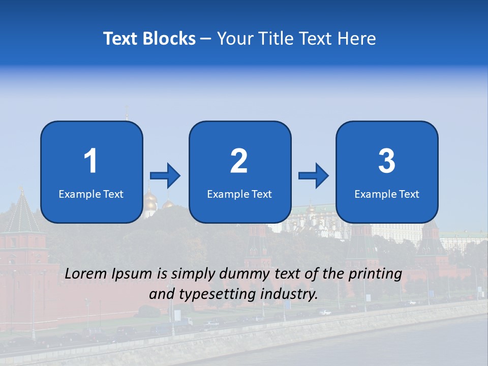 Moscow Kremlin Brick Kremlin Wall PowerPoint Template