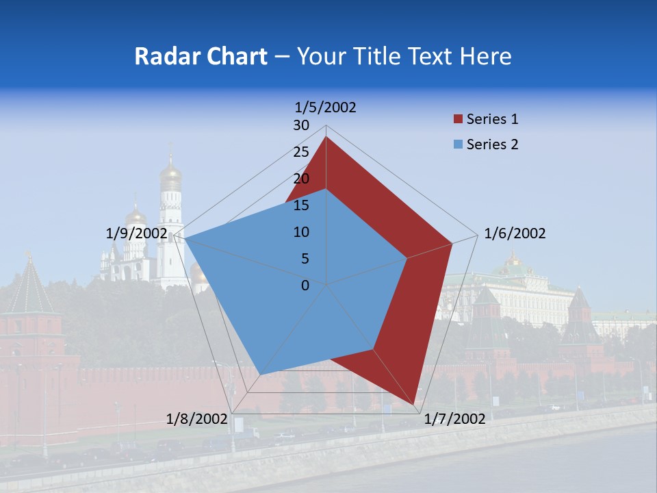 Moscow Kremlin Brick Kremlin Wall PowerPoint Template