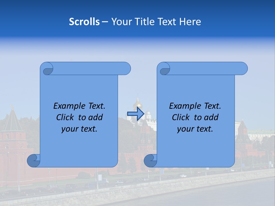 Moscow Kremlin Brick Kremlin Wall PowerPoint Template