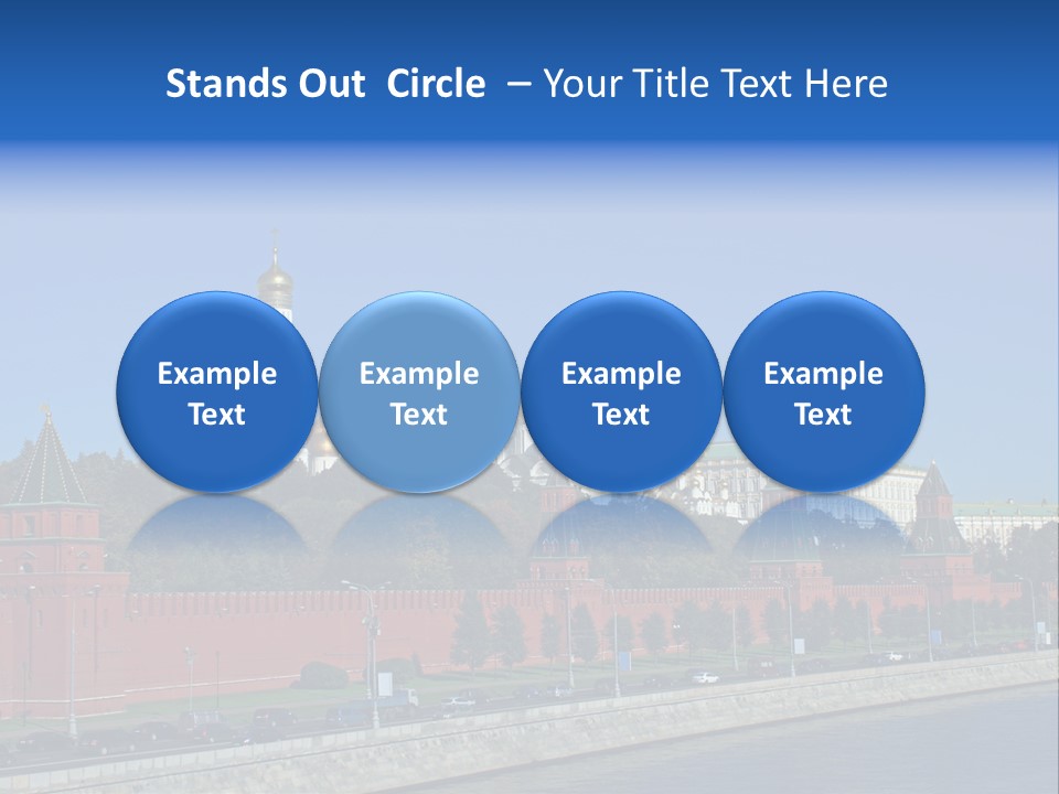 Moscow Kremlin Brick Kremlin Wall PowerPoint Template