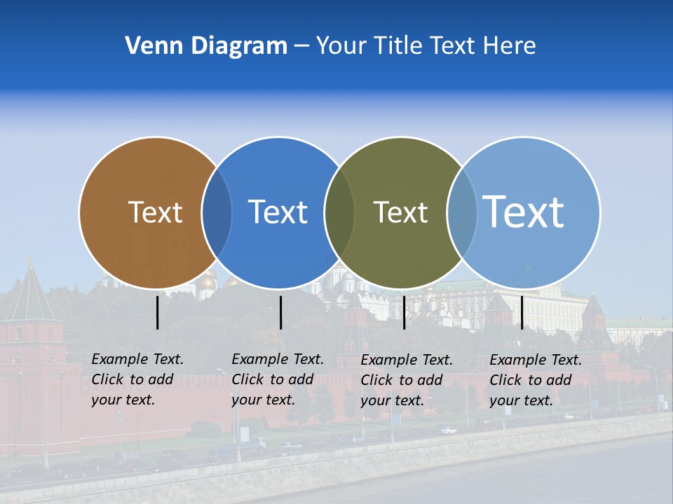 Moscow Kremlin Brick Kremlin Wall PowerPoint Template