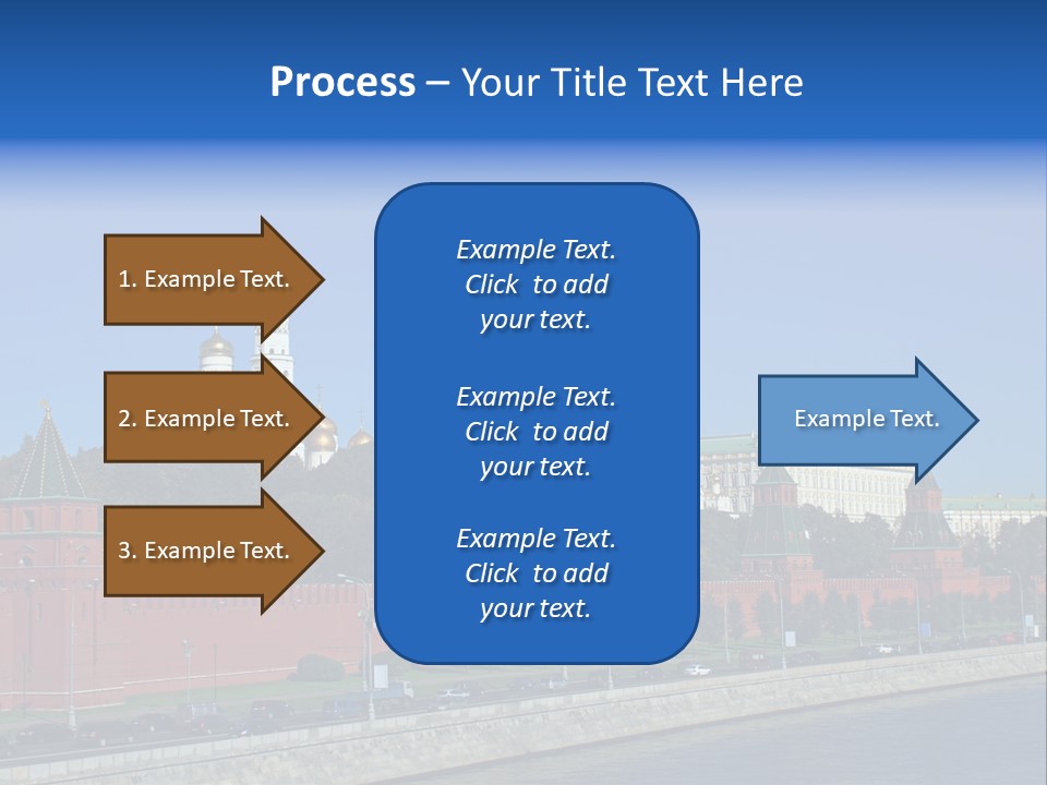Moscow Kremlin Brick Kremlin Wall PowerPoint Template