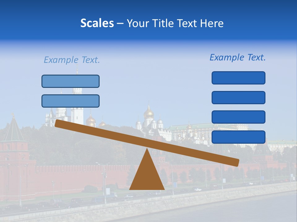 Moscow Kremlin Brick Kremlin Wall PowerPoint Template