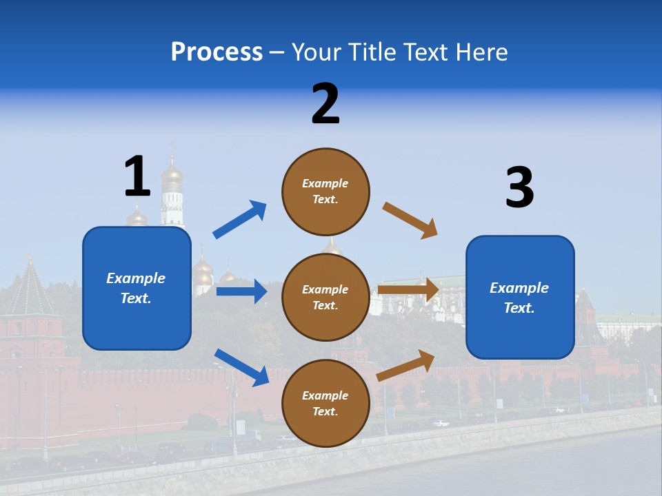 Moscow Kremlin Brick Kremlin Wall PowerPoint Template