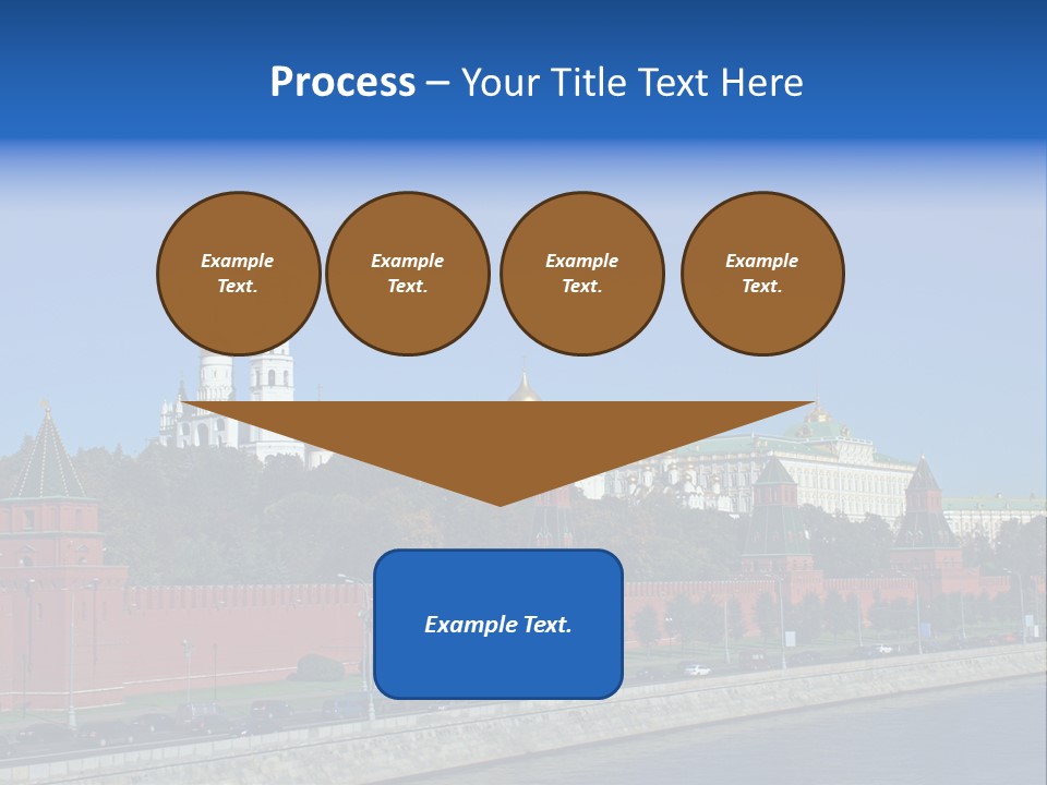 Moscow Kremlin Brick Kremlin Wall PowerPoint Template