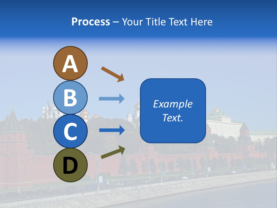 Moscow Kremlin Brick Kremlin Wall PowerPoint Template