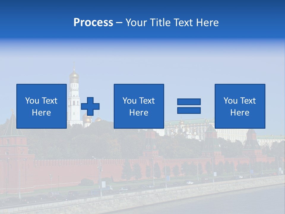 Moscow Kremlin Brick Kremlin Wall PowerPoint Template