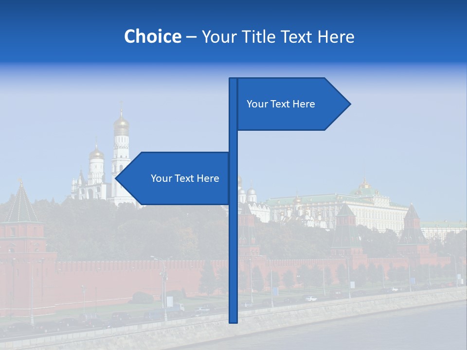 Moscow Kremlin Brick Kremlin Wall PowerPoint Template