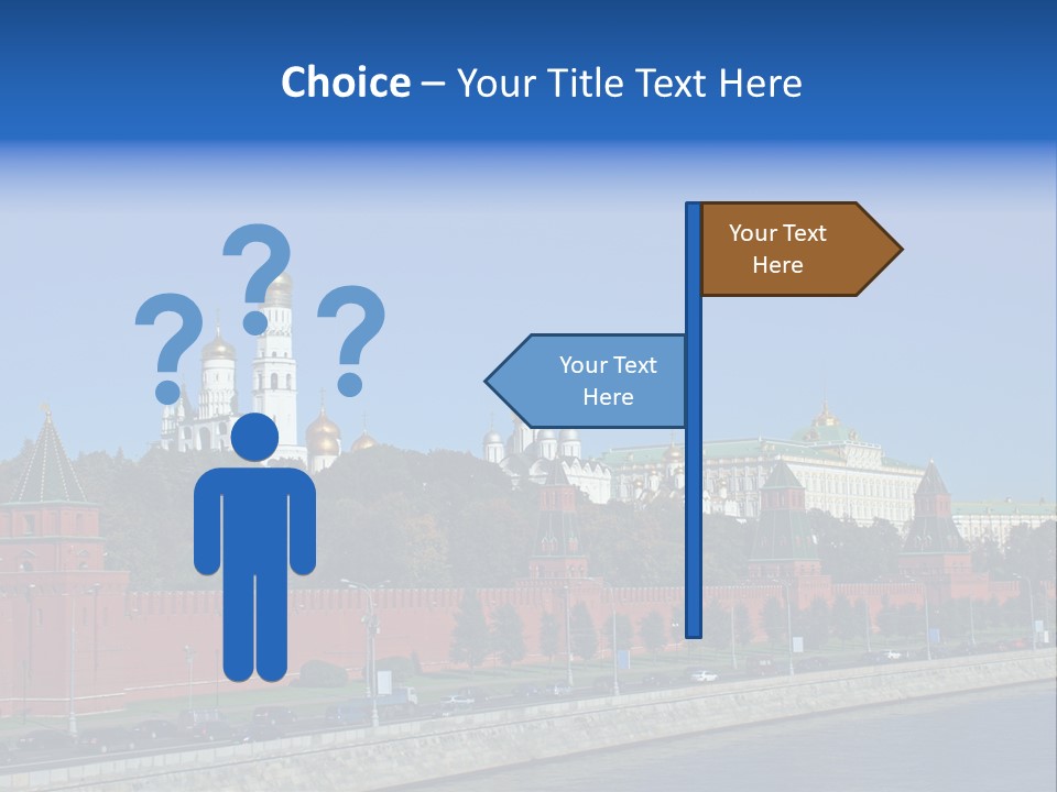 Moscow Kremlin Brick Kremlin Wall PowerPoint Template