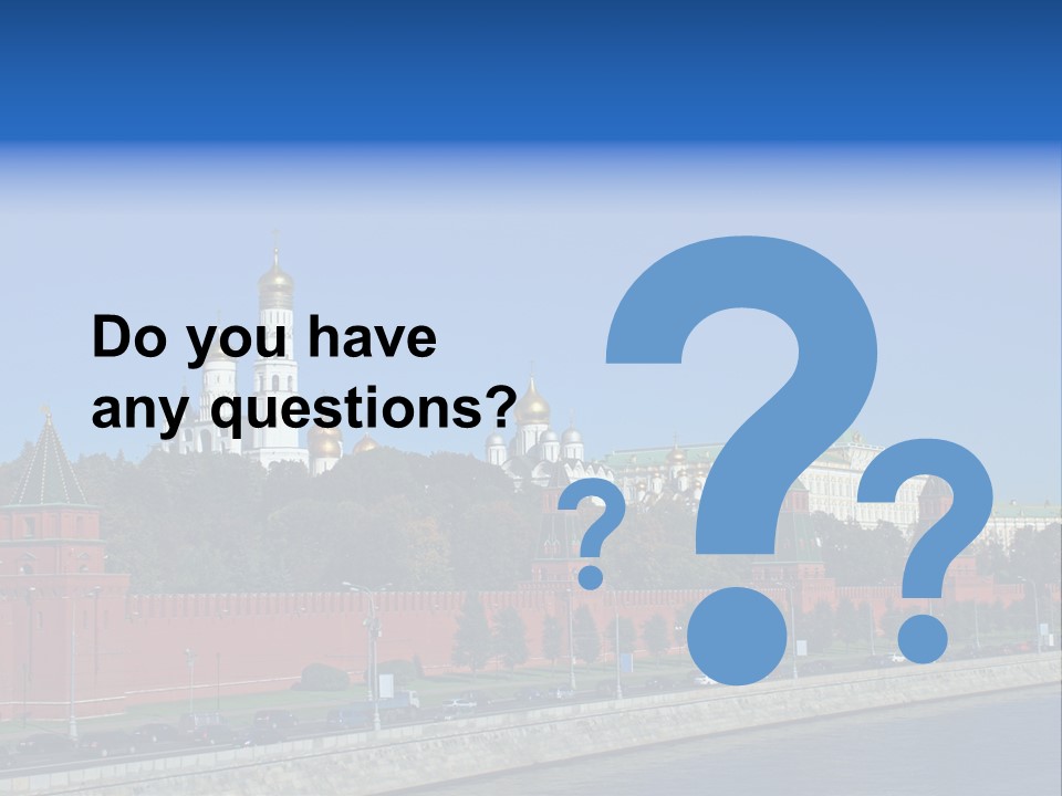 Moscow Kremlin Brick Kremlin Wall PowerPoint Template