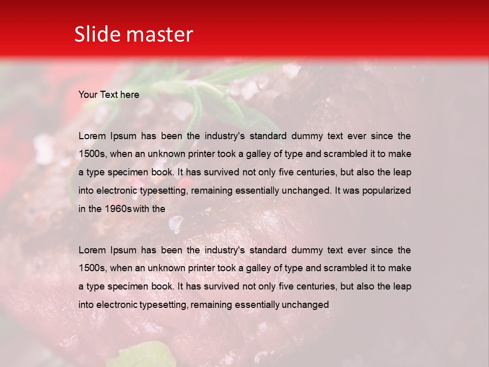 Seared Cooked Spices PowerPoint Template