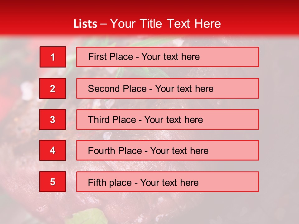 Seared Cooked Spices PowerPoint Template