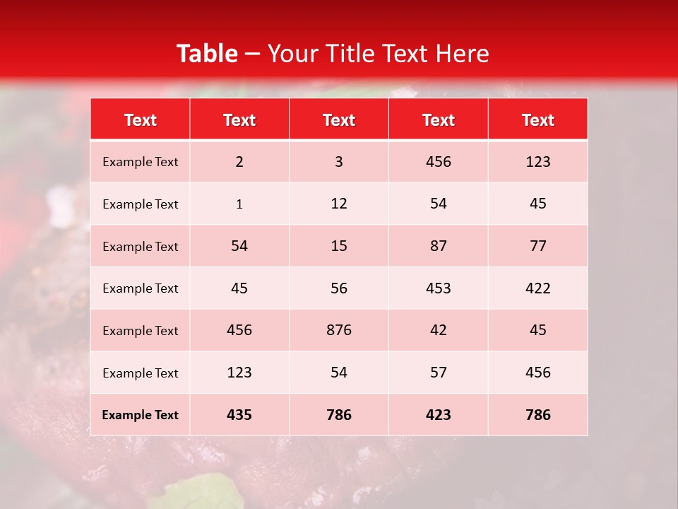 Seared Cooked Spices PowerPoint Template