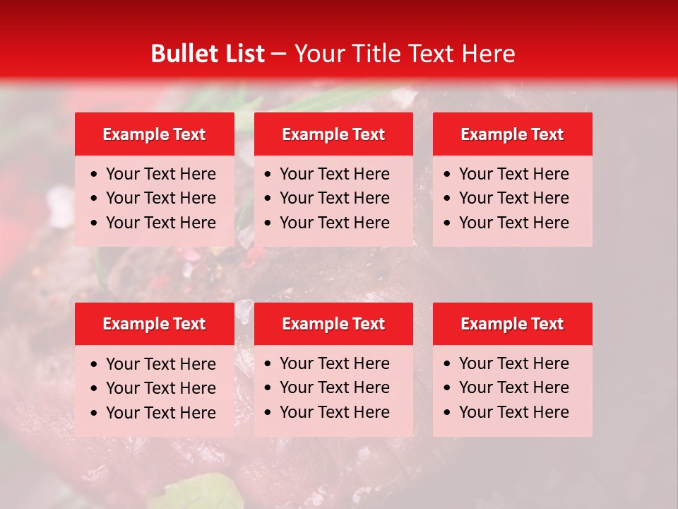 Seared Cooked Spices PowerPoint Template