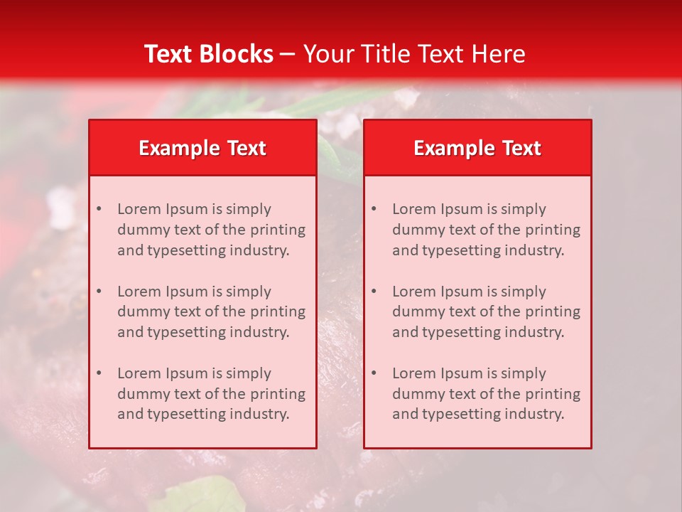 Seared Cooked Spices PowerPoint Template