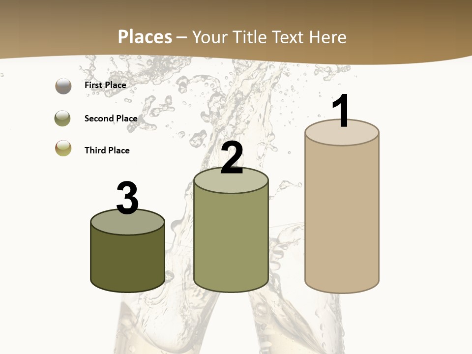 Wine Splashing Popping Cork PowerPoint Template