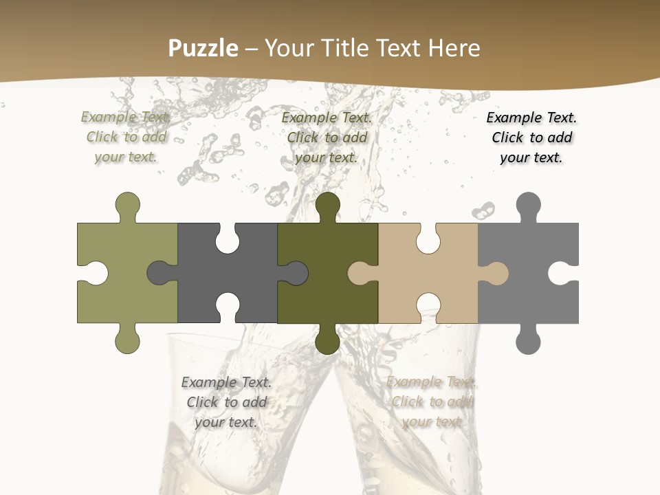 Wine Splashing Popping Cork PowerPoint Template