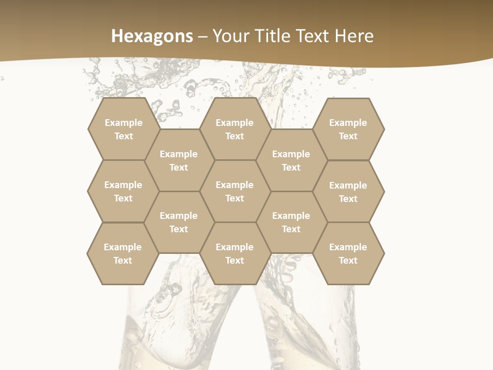 Wine Splashing Popping Cork PowerPoint Template