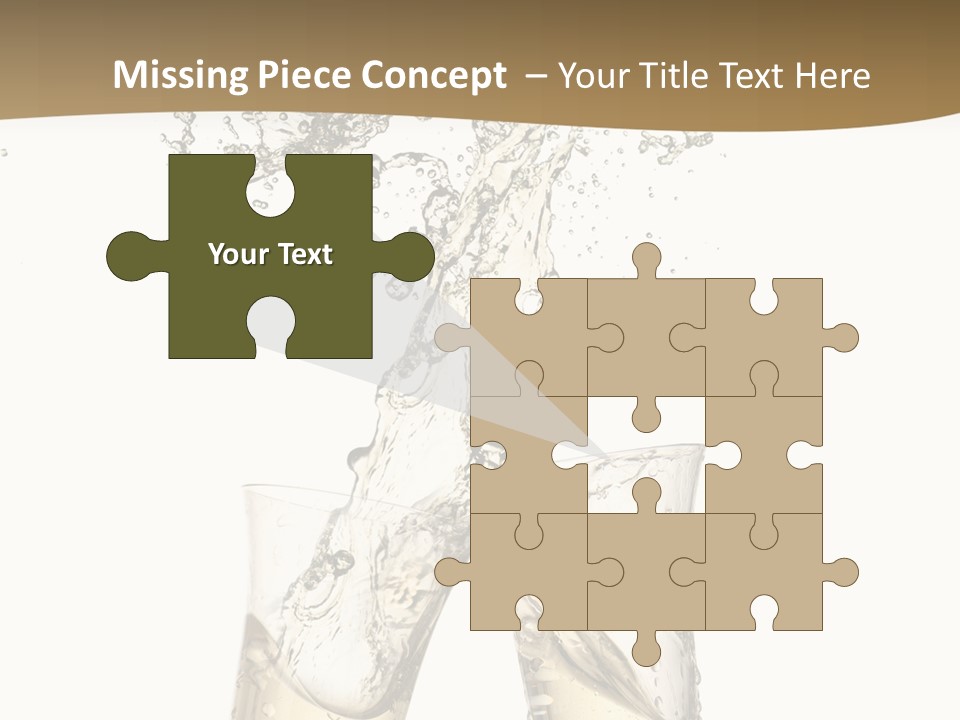 Wine Splashing Popping Cork PowerPoint Template