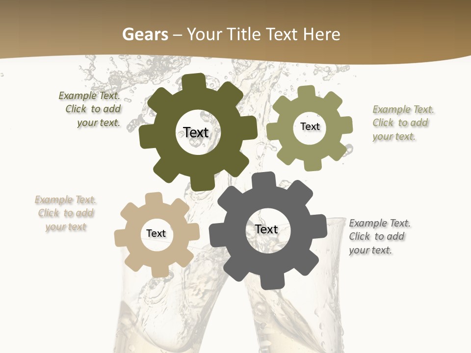 Wine Splashing Popping Cork PowerPoint Template