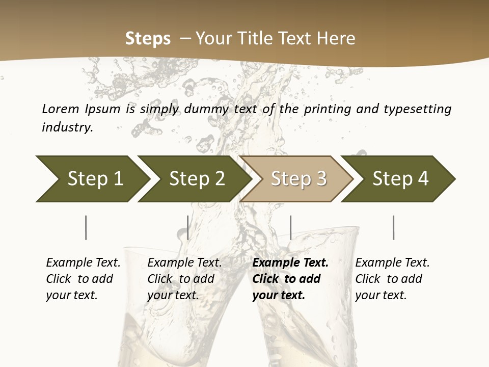 Wine Splashing Popping Cork PowerPoint Template