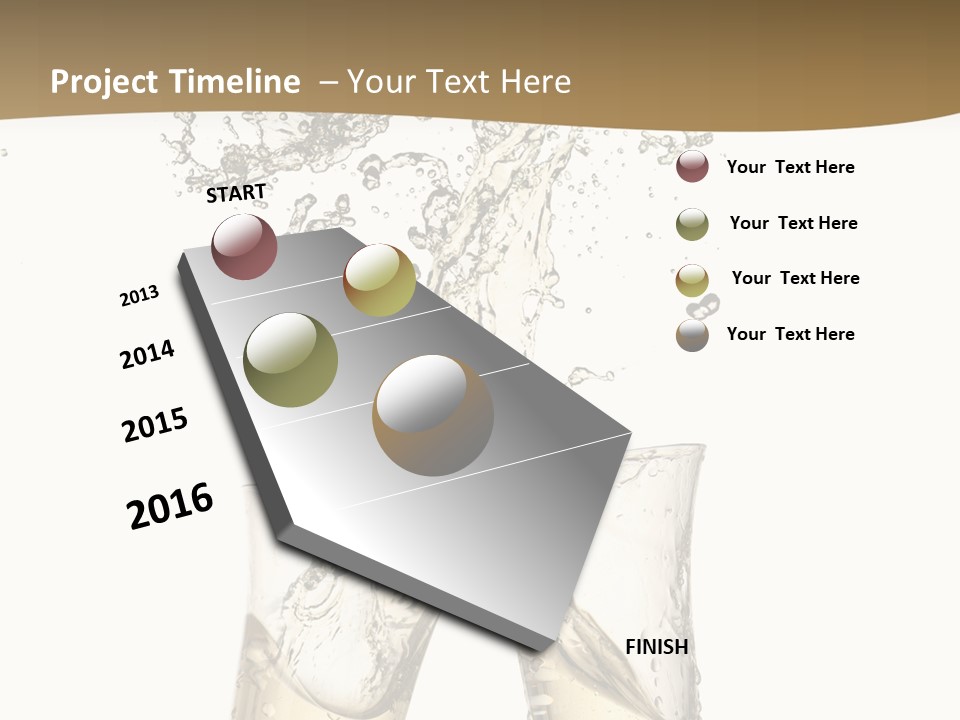 Wine Splashing Popping Cork PowerPoint Template