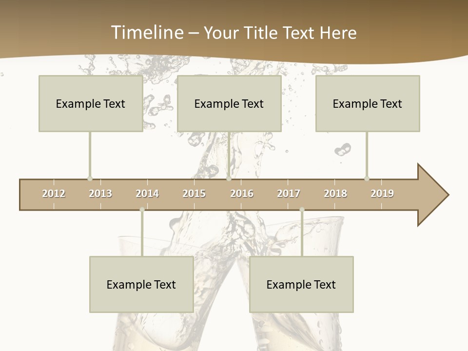 Wine Splashing Popping Cork PowerPoint Template