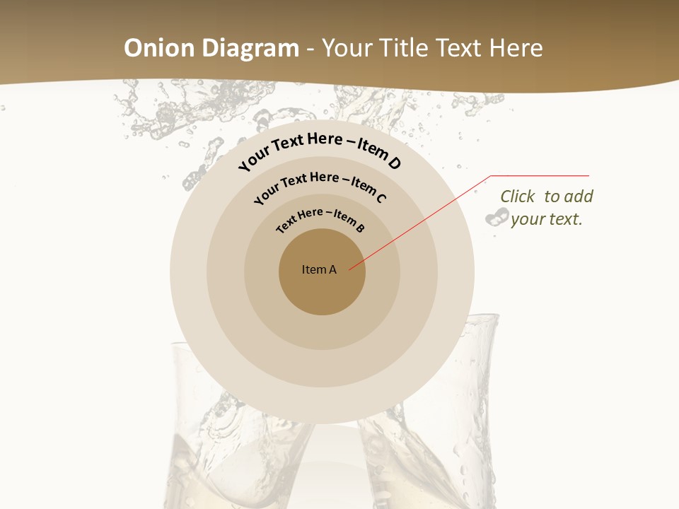 Wine Splashing Popping Cork PowerPoint Template