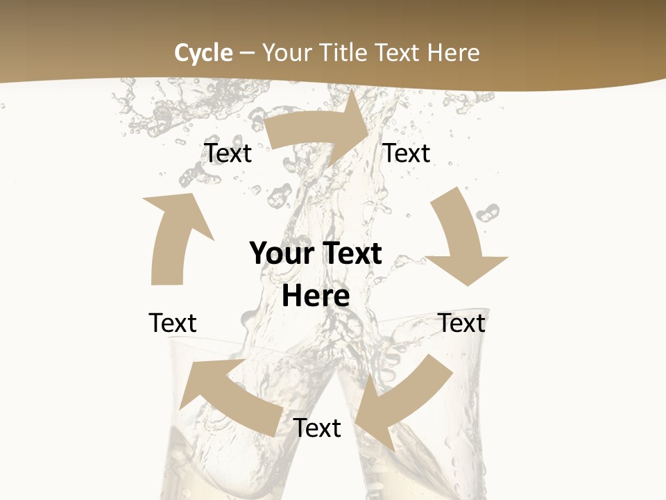 Wine Splashing Popping Cork PowerPoint Template