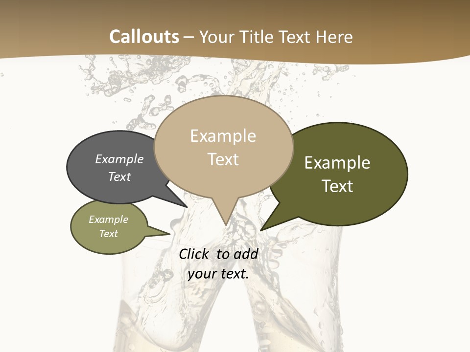 Wine Splashing Popping Cork PowerPoint Template