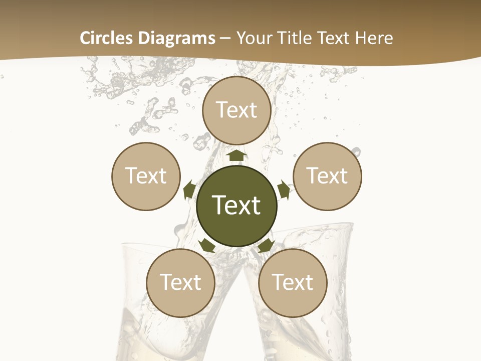 Wine Splashing Popping Cork PowerPoint Template