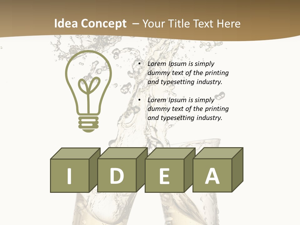 Wine Splashing Popping Cork PowerPoint Template