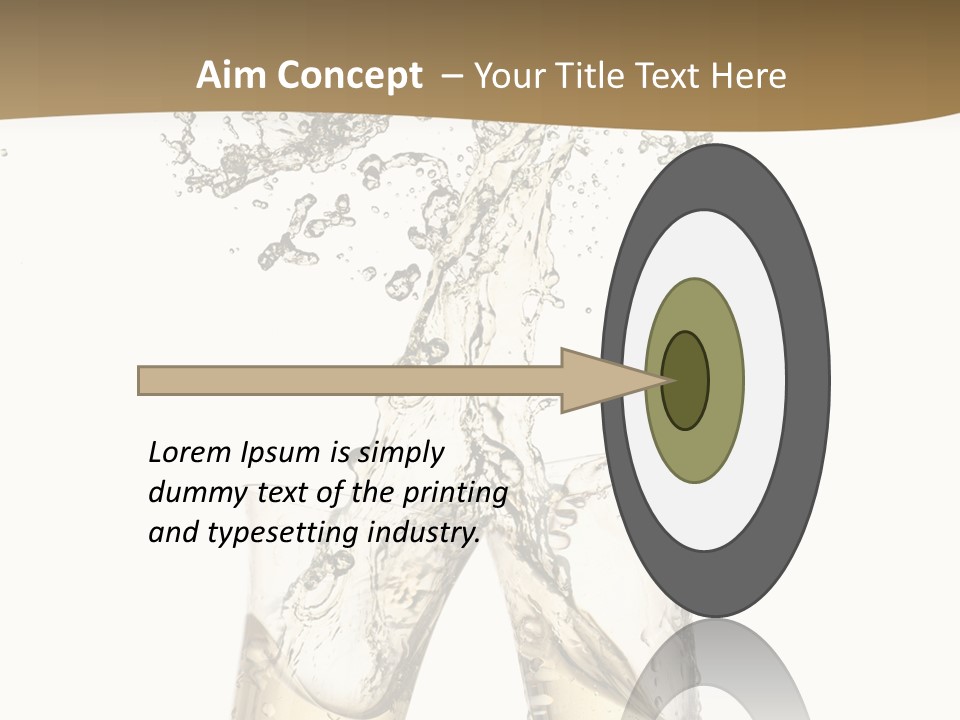 Wine Splashing Popping Cork PowerPoint Template