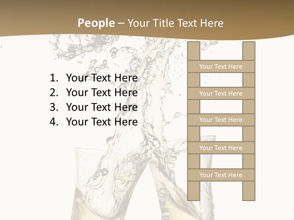 Wine Splashing Popping Cork PowerPoint Template