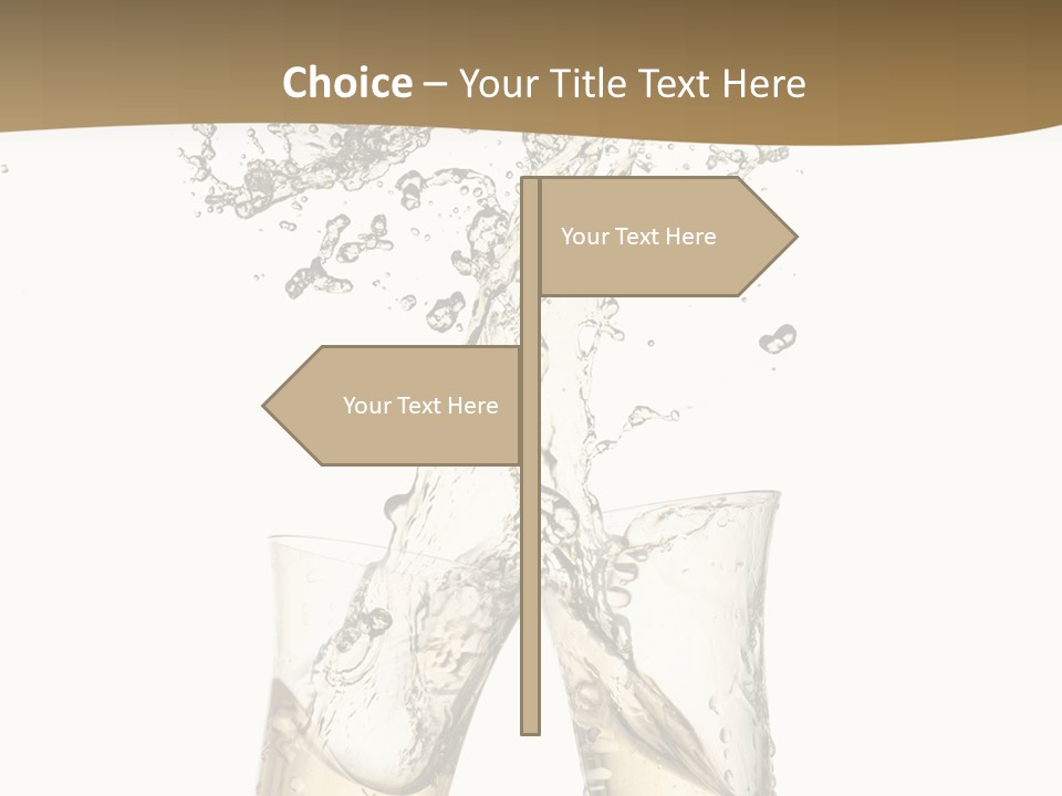 Wine Splashing Popping Cork PowerPoint Template