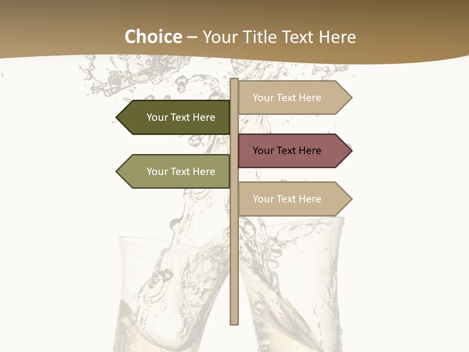 Wine Splashing Popping Cork PowerPoint Template