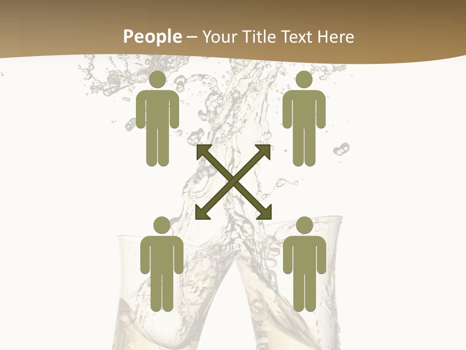 Wine Splashing Popping Cork PowerPoint Template