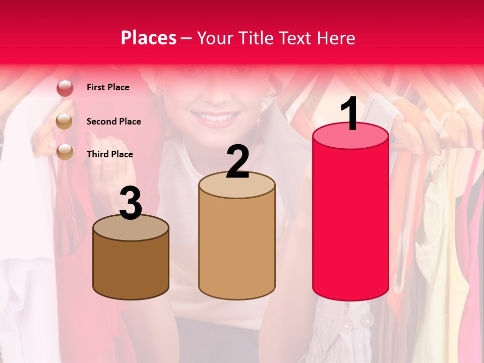 Young Beautiful Person PowerPoint Template