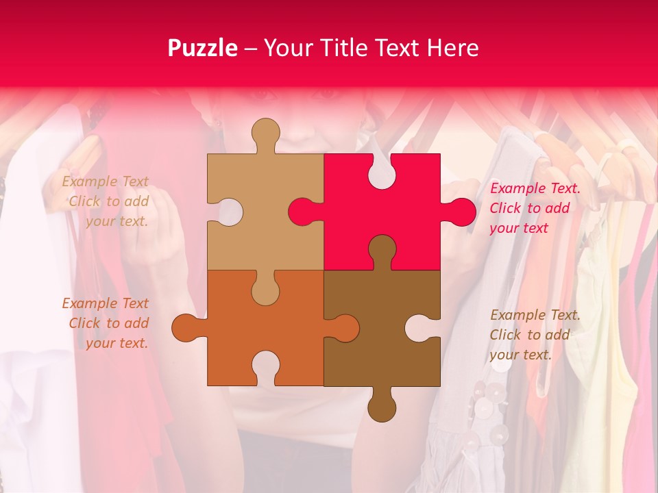 Young Beautiful Person PowerPoint Template