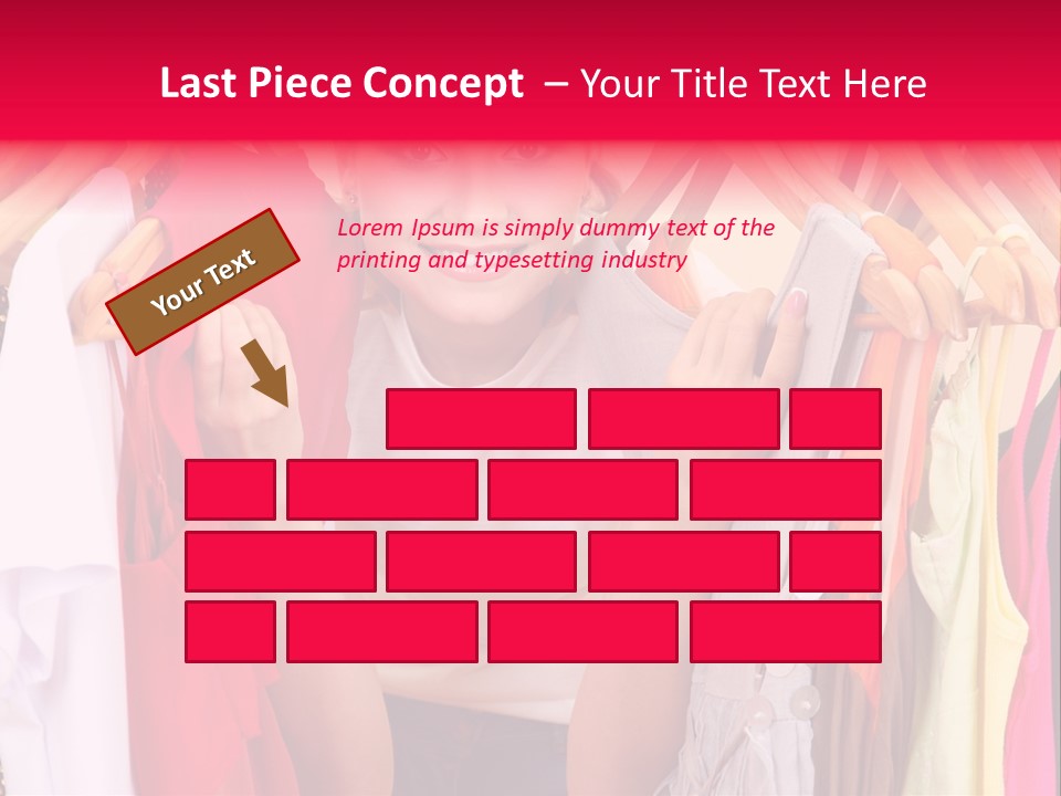 Young Beautiful Person PowerPoint Template