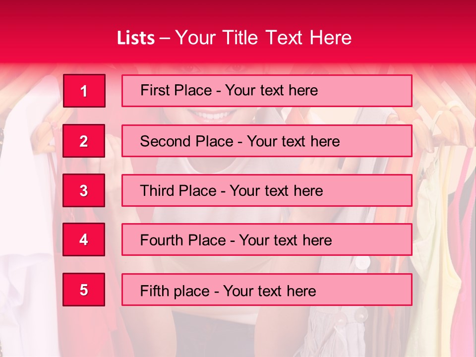 Young Beautiful Person PowerPoint Template