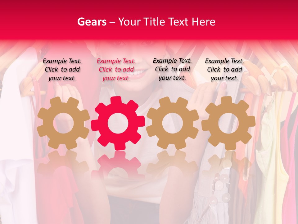 Young Beautiful Person PowerPoint Template