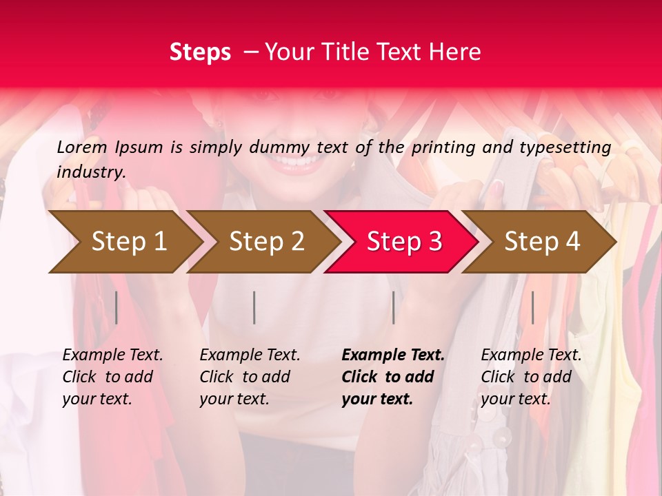 Young Beautiful Person PowerPoint Template