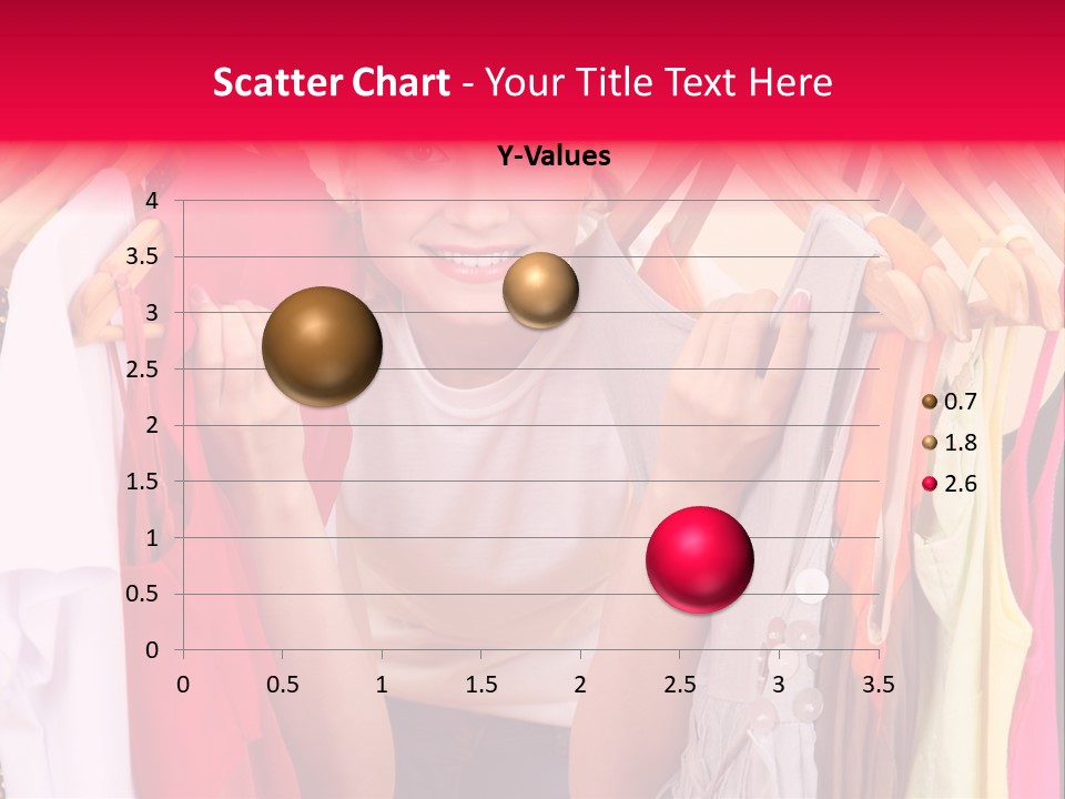 Young Beautiful Person PowerPoint Template