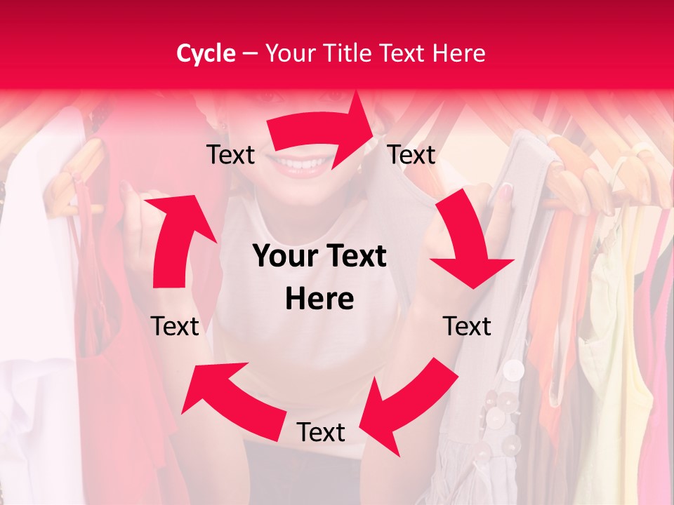 Young Beautiful Person PowerPoint Template