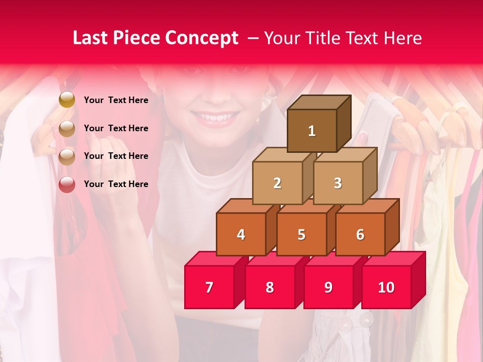 Young Beautiful Person PowerPoint Template