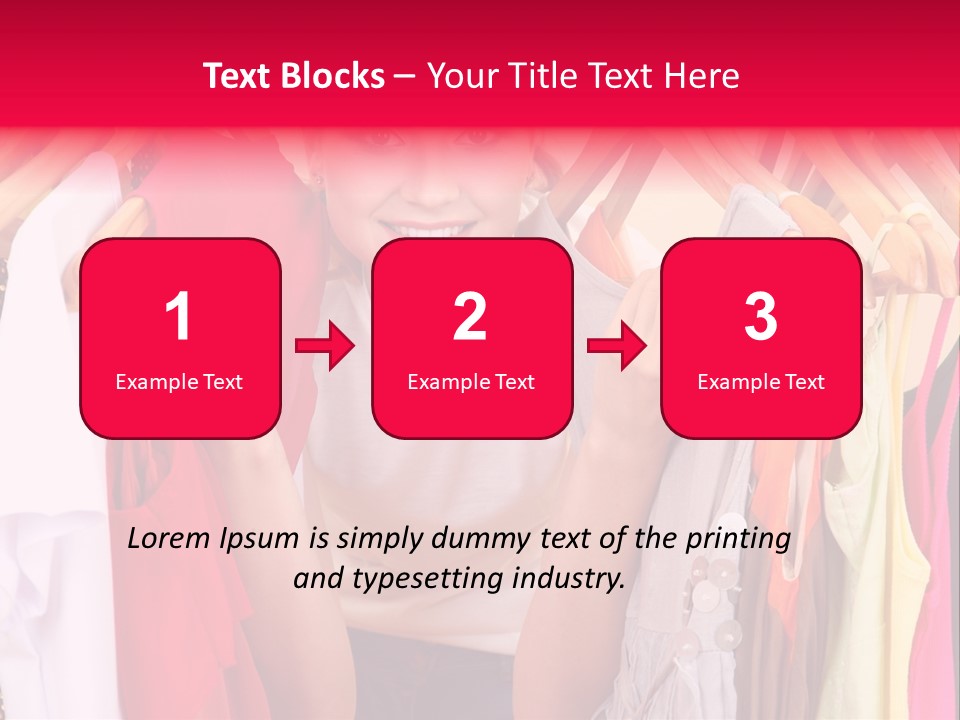 Young Beautiful Person PowerPoint Template