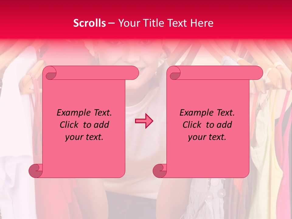 Young Beautiful Person PowerPoint Template